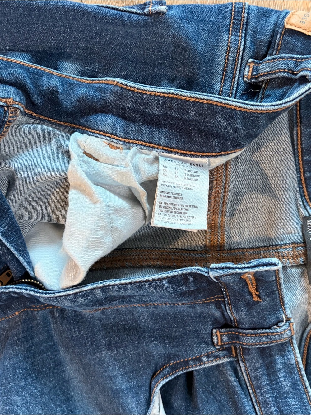 American Eagle Outfitters Men’s Dark Blue Slim Straight Jeans